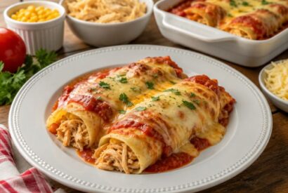 Thumbnail for Panqueca de Frango Cremosa e Gratina Fácil, Receita Caseira que Derrete na Boca